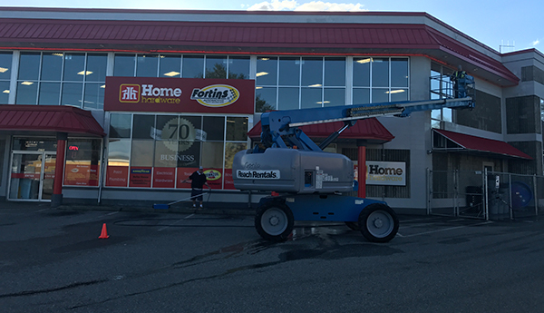 Commercial Exterior Cleaning Services Before
